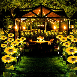 Sunflower Solar Lights – Auto On/Off, 14H Glow, IP65 Waterproof ☀️
