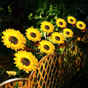 Sunflower Solar Lights – Auto On/Off, 14H Glow, IP65 Waterproof ☀️