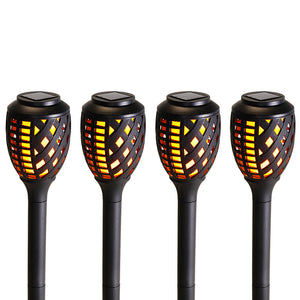 Outdoor Solar Torch Light with Water-Resistant Flickering Flames