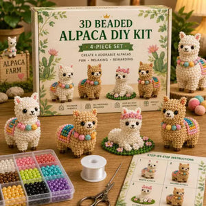 Beginner Friendly 3D Bead Figurine Making Kit with Full Supplies & Step-by-Step Guide