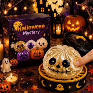Halloween‑Themed Bun‑Shaped Squishy Toy, Spooky‑Cute Desktop Ornament, Fun Holiday‑Themed Decor & Perfect Halloween‑Party Gift for Teens and Adults