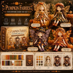 Fairy Patchwork DIY Collection – Pre-Cut Fabric, Step-by-Step Guide & Creative Gift ✨