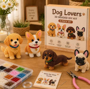 Beginner Friendly 3D Bead Figurine Making Kit with Full Supplies & Step-by-Step Guide