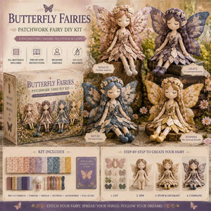 Fairy Patchwork DIY Collection – Pre-Cut Fabric, Step-by-Step Guide & Creative Gift ✨