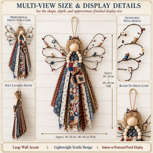 DIY Farmhouse Angel Craft Kit | All-in-One Set to Make Your Own Large Handmade Angel Wall Hanging Decor