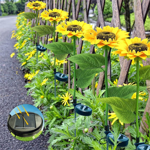 Sunflower Solar Lights – Auto On/Off, 14H Glow, IP65 Waterproof ☀️