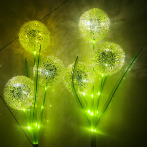 Ground stake outdoor waterproof solar dandelion onion ball light - park, square, courtyard, garden decorative lawn light