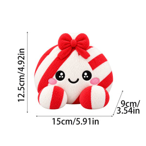 Christmas Mystery Dumpling Plush Toy, Cute Collectible Surprise Blind Box Plush with Steamer Gift Box, Holiday Stuffer Gift for Kids & Plush Lovers