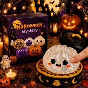 Halloween‑Themed Bun‑Shaped Squishy Toy, Spooky‑Cute Desktop Ornament, Fun Holiday‑Themed Decor & Perfect Halloween‑Party Gift for Teens and Adults