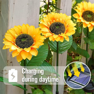 Sunflower Solar Lights – Auto On/Off, 14H Glow, IP65 Waterproof ☀️