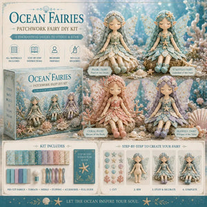 Fairy Patchwork DIY Collection – Pre-Cut Fabric, Step-by-Step Guide & Creative Gift ✨