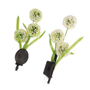 Ground stake outdoor waterproof solar dandelion onion ball light - park, square, courtyard, garden decorative lawn light