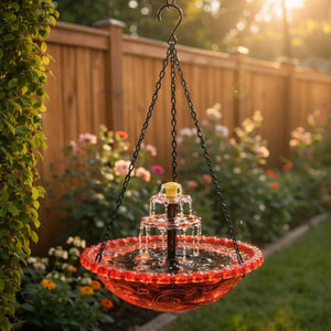 🎁Solar Cascade Hanging Bird Bath Fountain