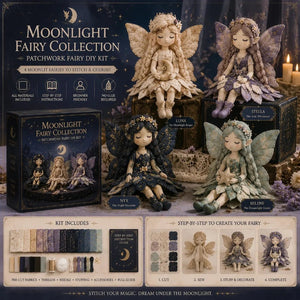 Fairy Patchwork DIY Collection – Pre-Cut Fabric, Step-by-Step Guide & Creative Gift ✨