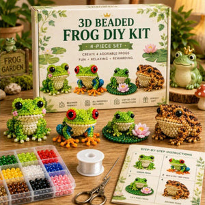 Beginner Friendly 3D Bead Figurine Making Kit with Full Supplies & Step-by-Step Guide