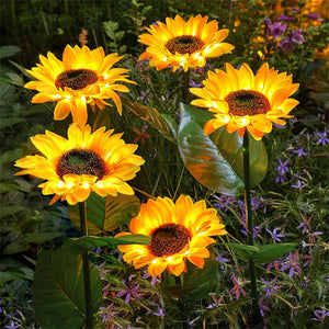 Sunflower Solar Lights – Auto On/Off, 14H Glow, IP65 Waterproof ☀️