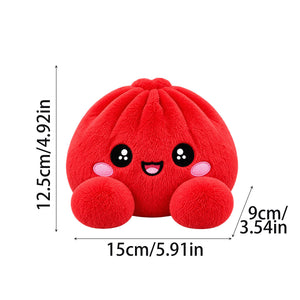 Christmas Mystery Dumpling Plush Toy, Cute Collectible Surprise Blind Box Plush with Steamer Gift Box, Holiday Stuffer Gift for Kids & Plush Lovers