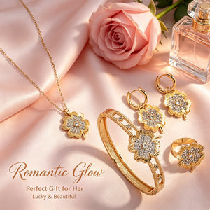 "Lucky Clover Jewelry Collection - 4-Piece Sets | Silver & Gold"