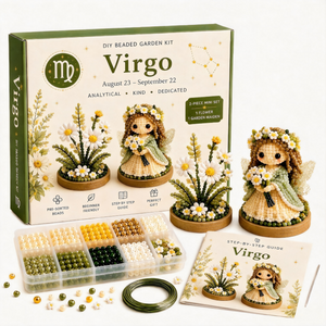 All-in-One 3D Bead Art Kit, No Glue DIY Beading Set for Home Decor & Birthday Gift