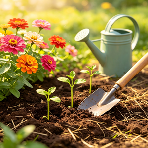 Zinnia seeds that bloom all year, perfect for courtyard flower beds and beautiful rural gardens