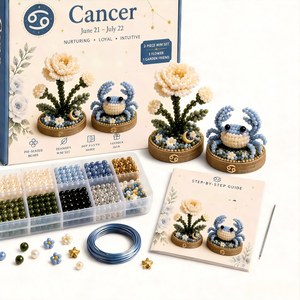 All-in-One 3D Bead Art Kit, No Glue DIY Beading Set for Home Decor & Birthday Gift