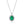Old Money Style Emerald Halo Necklace Earrings Ring Jewelry Kit