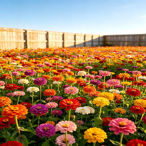 Zinnia seeds that bloom all year, perfect for courtyard flower beds and beautiful rural gardens