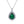 Old Money Style Emerald Halo Necklace Earrings Ring Jewelry Kit