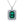 Old Money Style Emerald Halo Necklace Earrings Ring Jewelry Kit