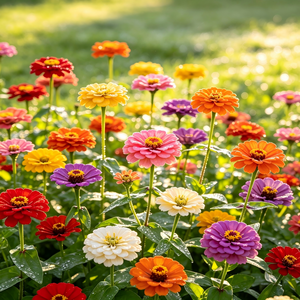 Zinnia seeds that bloom all year, perfect for courtyard flower beds and beautiful rural gardens