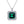 Old Money Style Emerald Halo Necklace Earrings Ring Jewelry Kit