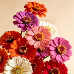 Zinnia seeds that bloom all year, perfect for courtyard flower beds and beautiful rural gardens