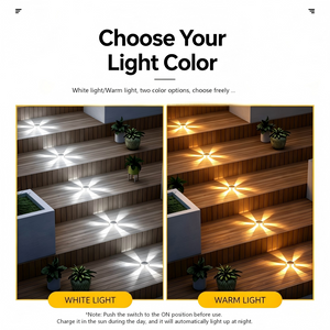 Solar buried lights for outdoor yards, gardens, balconies, steps, decorative lawn spike lights, stair step lights