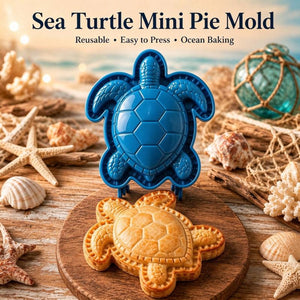 Ocean Animal Mini Pie Molds Set, 8Pcs Reusable Hinged Press‑Type Stuffed Pastry Molds, Sea Creature Cookie Molds for DIY Baking, Family Party & Holiday Dessert Making
