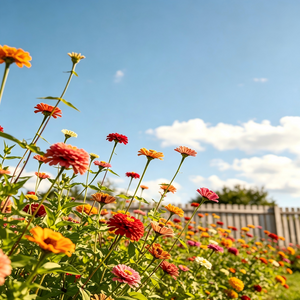 Zinnia seeds that bloom all year, perfect for courtyard flower beds and beautiful rural gardens