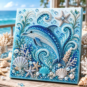 Octopus Diamond Painting DIY Kit 20×20cm, Available in Stretched Canvas with Frame & Unstretched Canvas No Frame Versions