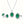 Old Money Style Emerald Halo Necklace Earrings Ring Jewelry Kit