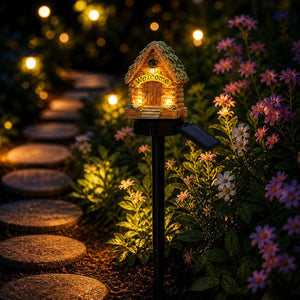 🍄✨Solar Fairy-Tale Mushroom Cottage Garden Light🌙