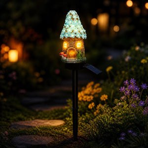 🍄✨Solar Fairy-Tale Mushroom Cottage Garden Light🌙