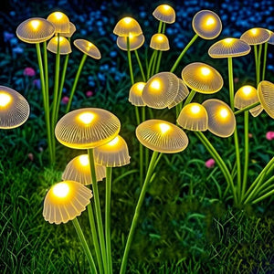 Solar Jellyfish Mushroom Garden Lights