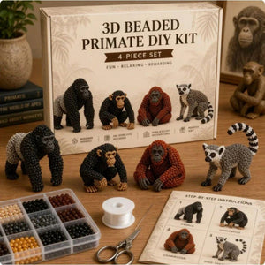 Beginner Friendly 3D Bead Figurine Making Kit with Full Supplies & Step-by-Step Guide