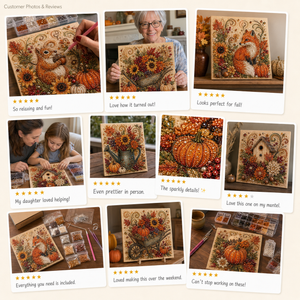 🔥 Last Day 75% OFF - 🍂💎 Autumn Pearl Painting Kit – Relaxing DIY Craft to Create Sparkling Fall Artwork 🖌️