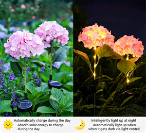 Outdoor LED Solar Courtyard Decorative Lights, Hydrangea Lights, Outdoor Garden Atmosphere Waterproof Firework Lights, Villa Decoration