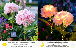 Outdoor LED Solar Courtyard Decorative Lights, Hydrangea Lights, Outdoor Garden Atmosphere Waterproof Firework Lights, Villa Decoration