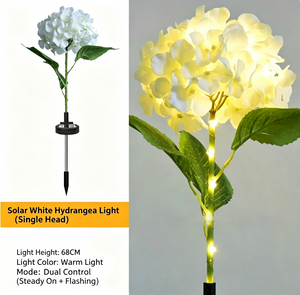 Outdoor LED Solar Courtyard Decorative Lights, Hydrangea Lights, Outdoor Garden Atmosphere Waterproof Firework Lights, Villa Decoration
