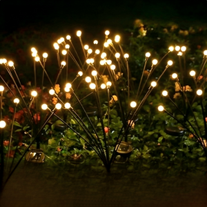Outdoor Waterproof Solar Firefly Ground Spike Lights for Scenic Spots, Parks, Courtyards, Gardens, Lawn Landscaping and Decoration