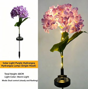 Outdoor LED Solar Courtyard Decorative Lights, Hydrangea Lights, Outdoor Garden Atmosphere Waterproof Firework Lights, Villa Decoration