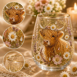 🌸🌿Garden Morning Bliss Glass Tea Cup☀️☕