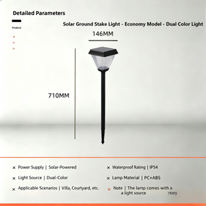 Solar Lawn Light Outdoor Ground Stake Lamp Outdoor Garden Landscape Light Super Bright Garden Grass Light Waterproof Courtyard Light