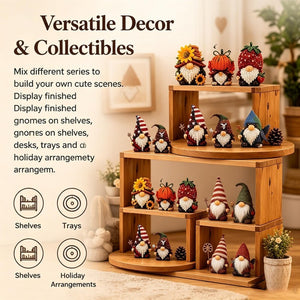 DIY 3D Beaded Gnome Kit, Hand‑Made Seasonal Gnome Doll Craft Supplies for Home Decoration